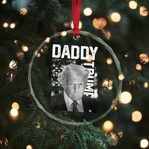 Daddy Trump Crystal Glass Ornament Patriotic American Flag TS02 Print Your Wear