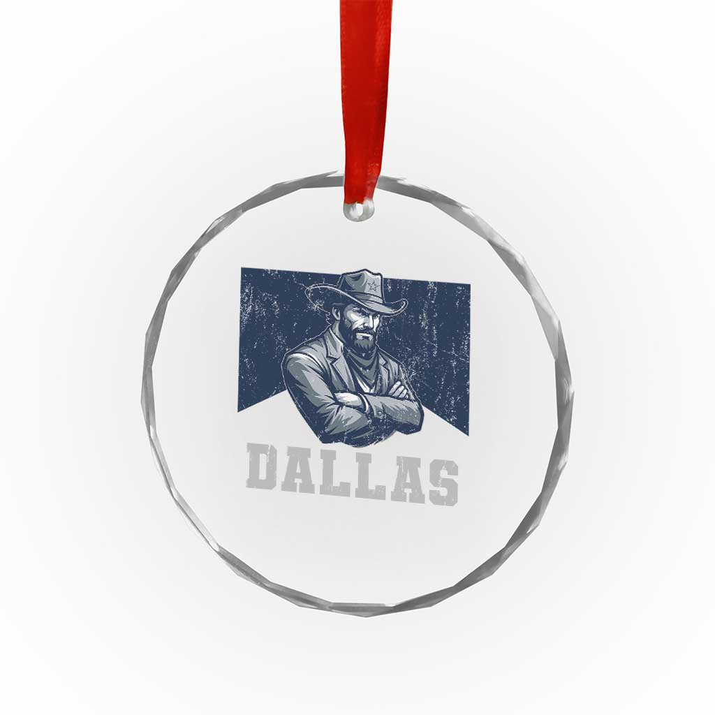DFC Game Day Crystal Glass Ornament Blue Star Football Game Sport Lover TS11 Print Your Wear