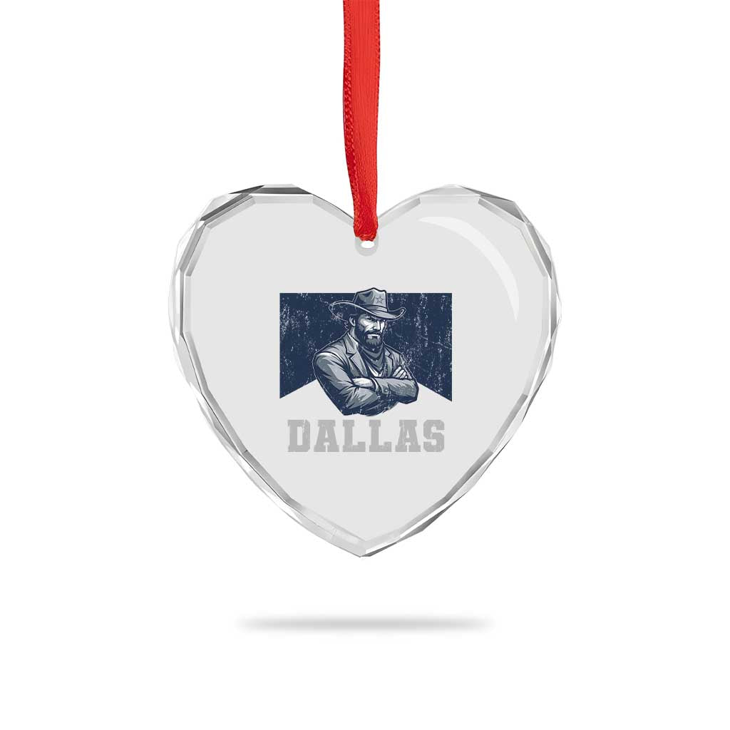 DFC Game Day Heart Crystal Glass Ornament Blue Star Football Game Sport Lover TS11 Print Your Wear