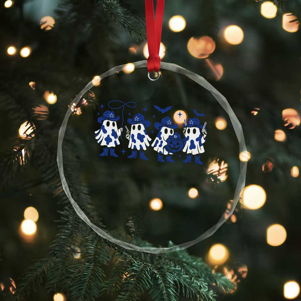 Dallas Ghost Halloween Crystal Glass Ornament Retro Halloween Costume Cowboy Fan TS10 Print Your Wear