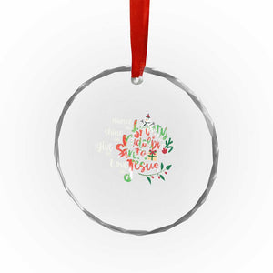 Dance Like Frosty Shine Like Rudolph Give Like Santa Love Like Jesus Crystal Glass Ornament TS09 Print Your Wear