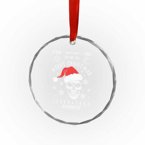 Dark Christmas Spirit Board Crystal Glass Ornament Creepy Merry Xmas Skull and Ouija Horror Holiday TS02 Print Your Wear