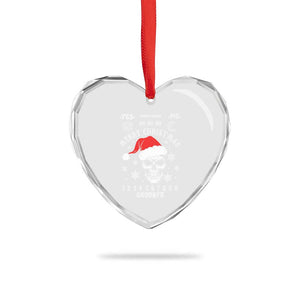 Dark Christmas Spirit Board Heart Crystal Glass Ornament Creepy Merry Xmas Skull and Ouija Horror Holiday TS02 Print Your Wear