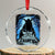 Dark Gothic Christmas Krampus Crystal Glass Ornament TS09 Transparent Glass 3'' Circle Print Your Wear