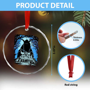 Dark Gothic Christmas Krampus Crystal Glass Ornament TS09 Print Your Wear