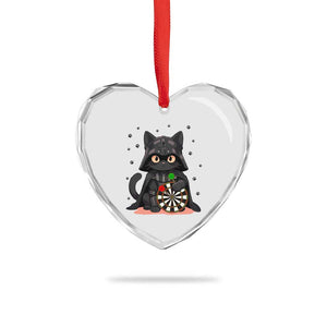 Dark Lord Cat Dartist Gift Heart Crystal Glass Ornament Funny Sci Fi Dart Thrower Gift TS12 Print Your Wear