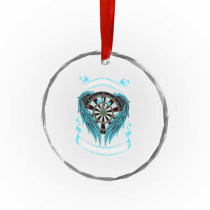 Dart Player Sport Crystal Glass Ornament Darts Happiness Is A Tight Threesome TS12 Print Your Wear