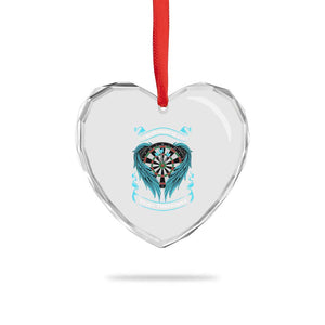 Dart Player Sport Heart Crystal Glass Ornament Darts Happiness Is A Tight Threesome TS12 Print Your Wear