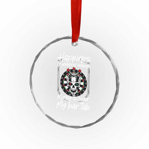 Darts Lover Drinking Game Crystal Glass Ornament Winning Money To Cover My Bar Tab TS12 Print Your Wear