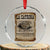 Day Of The Dead Crystal Glass Ornament La Calavera Garbancera TS14 Transparent Glass 3'' Circle Print Your Wear