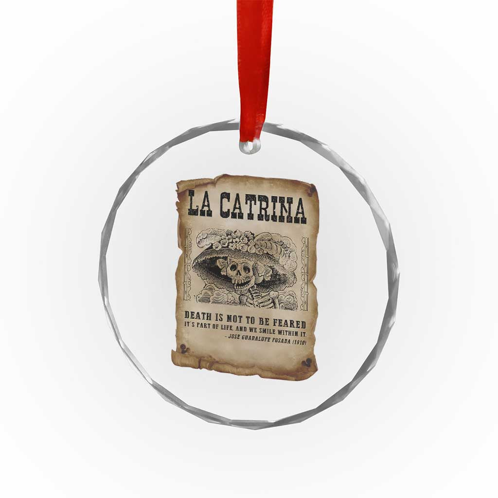 Day Of The Dead Crystal Glass Ornament La Calavera Garbancera TS14 Print Your Wear