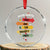 Dear Santa They Are The Naughty Ones Crystal Glass Ornament TS11 Transparent Glass 3'' Circle Print Your Wear