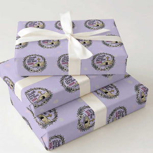 Death Could Not Hold Him Jesus Christian Easter Wrapping Paper Roll He Is Risen Faith Message TS02 Violet Print Your Wear