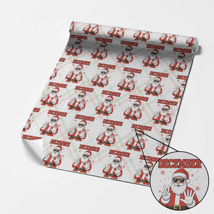 December 25 Wrapping Paper Roll Funny Santa Says Christmas TS14 Christmas Plaid Print Your Wear