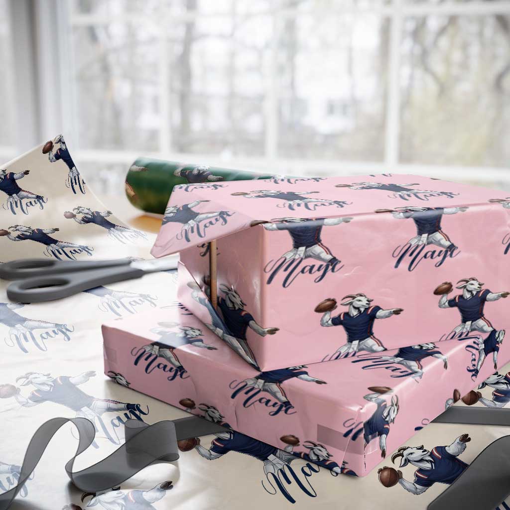 Dedicated Maye Lover Wrapping Paper Roll Football Fan Supporter TS12 Light Pink Print Your Wear