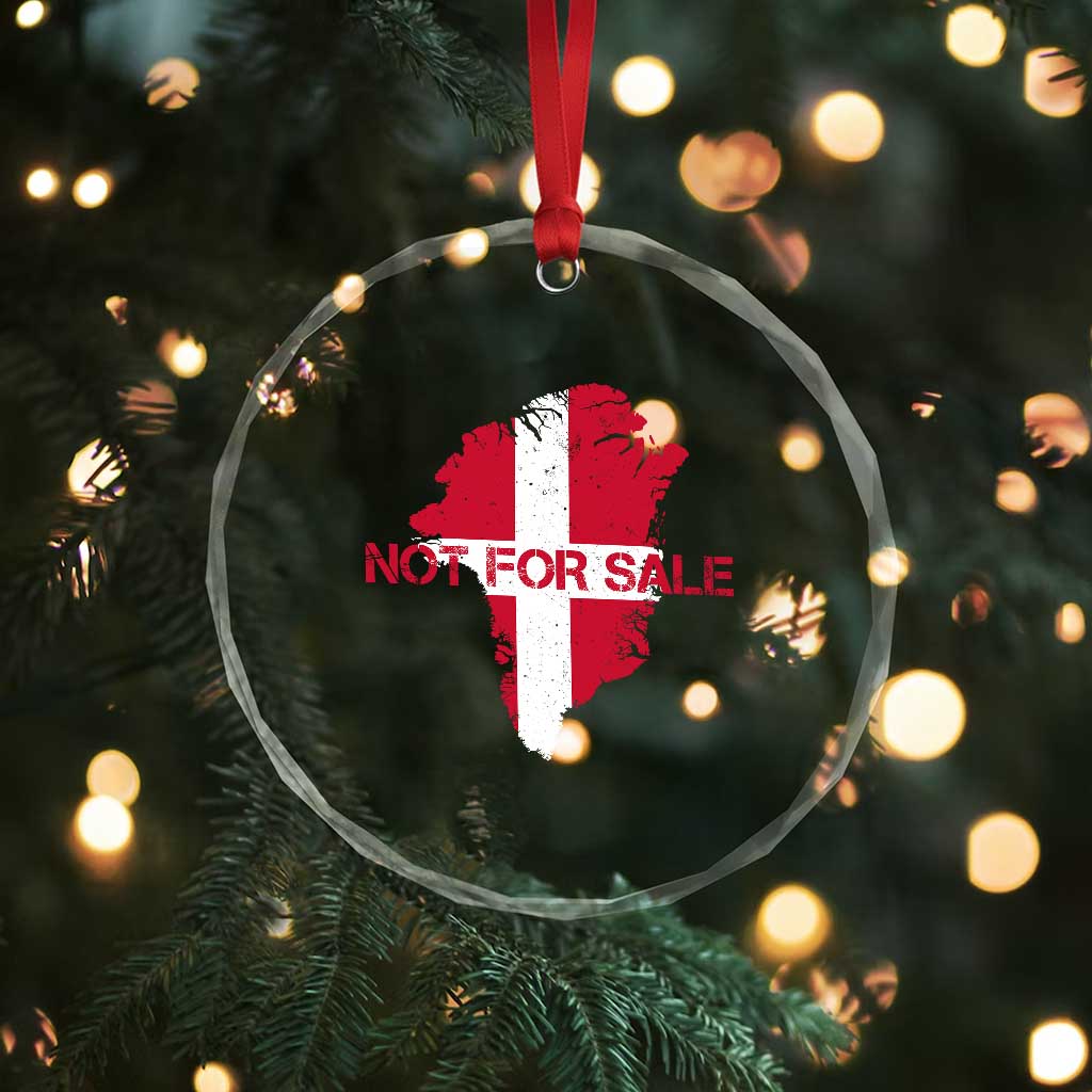 Denmark Stand With Greenland Not For Sale Crystal Glass Ornament Danish Flag Unity Support Protest TS02 Print Your Wear