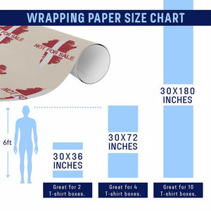 Denmark Stand With Greenland Not For Sale Wrapping Paper Roll Danish Flag Unity Support Protest TS02 Print Your Wear