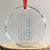 Department of War Est 2025 Crystal Glass Ornament Military Patriotic Dog Tags American Flag TS02 Transparent Glass 3'' Circle Print Your Wear