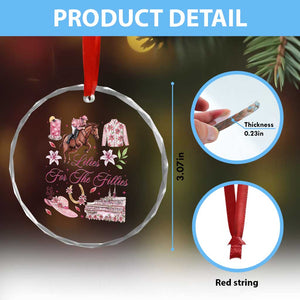 Derby Horse Racing Day Crystal Glass Ornament Lilies For The Fillies Stargazer Lily Flower TS11 Print Your Wear