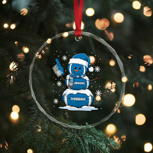 LF Christmas Snowman Crystal Glass Ornament DFL Football Fan TS10 Print Your Wear
