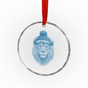 Detroit Football Crystal Glass Ornament Retro Lions Mascot Sport Fan TS10 Print Your Wear