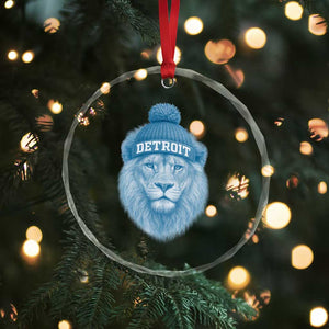 Detroit Football Crystal Glass Ornament Retro Lions Mascot Sport Fan TS10 Print Your Wear