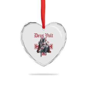 Deus Vult Knight Templar Heart Crystal Glass Ornament Crusader Cross TS10 Print Your Wear