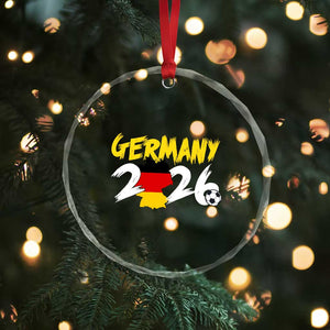 Deutschland Flag German Pride Crystal Glass Ornament Germany Soccer Lover Football Fans
