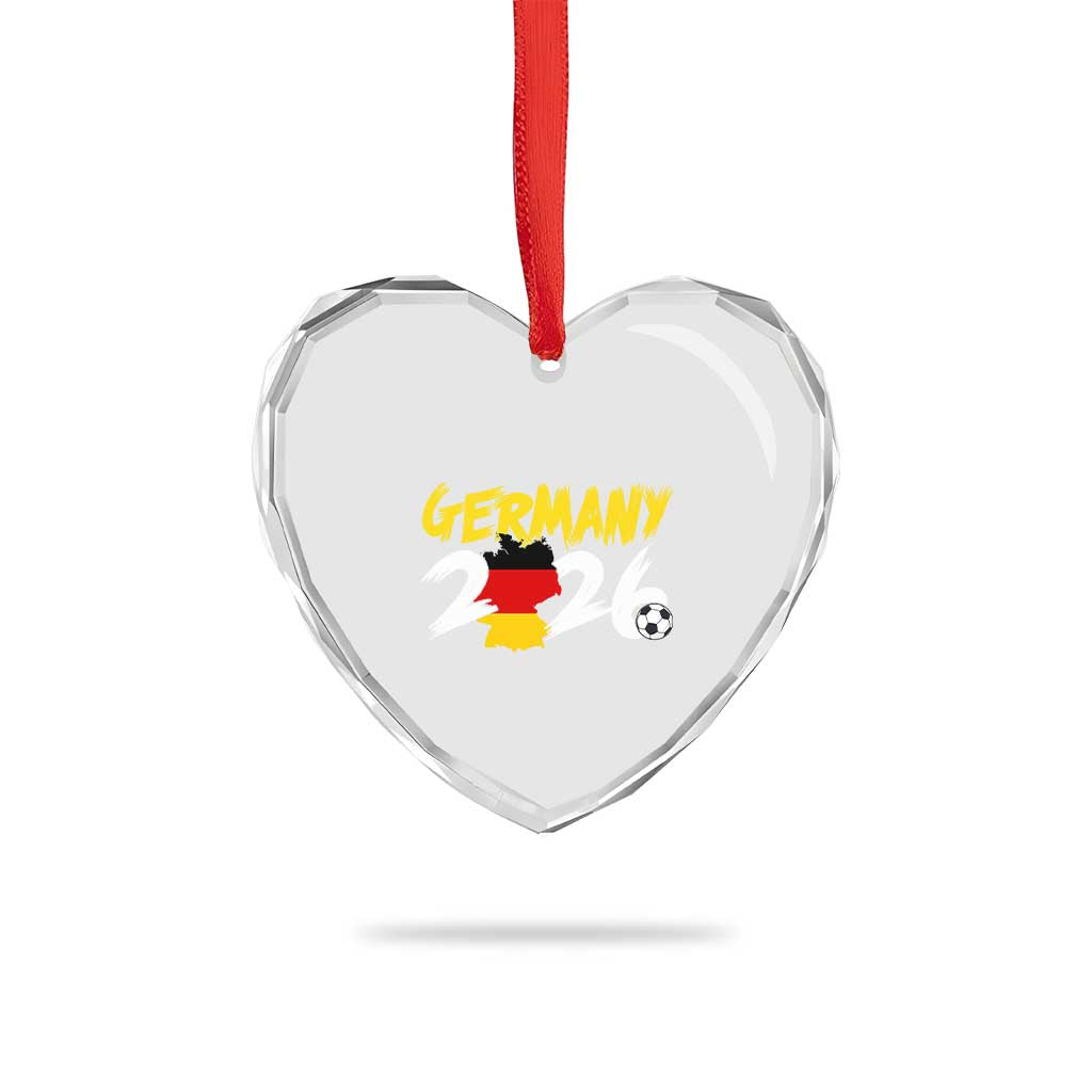 Deutschland Flag German Pride Heart Crystal Glass Ornament Germany Soccer Lover Football Fans TS14 Print Your Wear