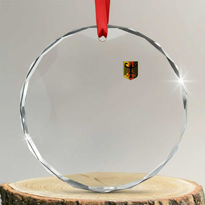 Deutschland German Pride Bundesadler Coat of Arms Crest Crystal Glass Ornament