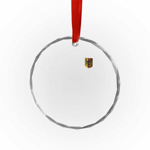 Deutschland German Pride Bundesadler Coat of Arms Crest Crystal Glass Ornament