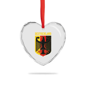 Deutschland German Pride Heart Crystal Glass Ornament Bundesadler Coat of Arms TS11 Print Your Wear