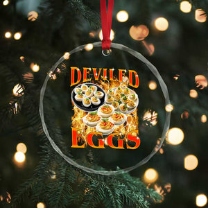 Deviled Eggs Crystal Glass Ornament Vintage 90s Thanksgiving Funny Foodie Bootleg Graphic TS10 Print Your Wear