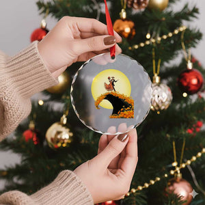 Dia De Los Muertos Crystal Glass Ornament Skeletons Dancing Mexican TS14 Print Your Wear