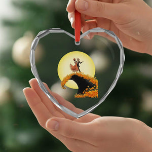 Dia De Los Muertos Heart Crystal Glass Ornament Skeletons Dancing Mexican TS14 Print Your Wear