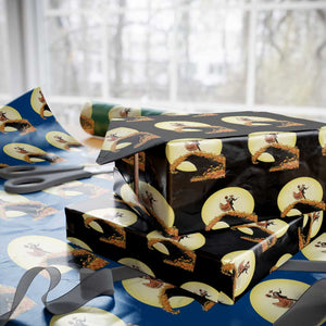 Dia De Los Muertos Wrapping Paper Roll Skeletons Dancing Mexican TS14 Black Print Your Wear