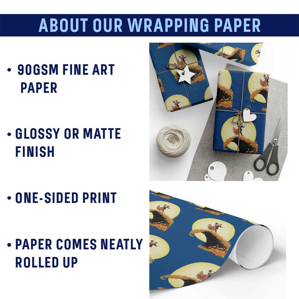 Dia De Los Muertos Wrapping Paper Roll Skeletons Dancing Mexican TS14 Print Your Wear