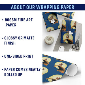 Dia De Los Muertos Wrapping Paper Roll Skeletons Dancing Mexican TS14 Print Your Wear