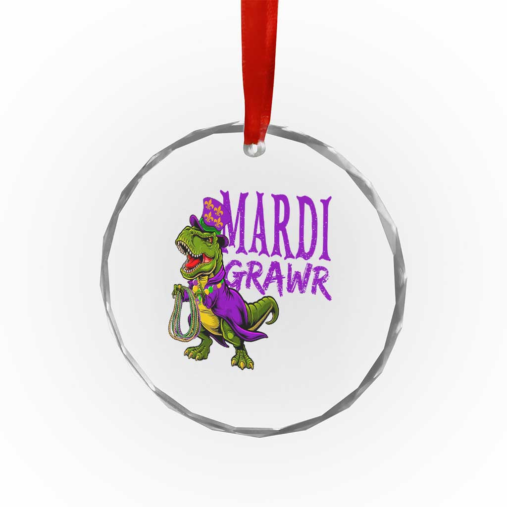 Dinosaur Mardi Gras Crystal Glass Ornament Funny Meme New Orleans Party Custume Beads TS10 Print Your Wear