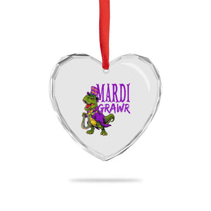 Dinosaur Mardi Gras Heart Crystal Glass Ornament Funny Meme New Orleans Party Custume Beads TS10 Print Your Wear