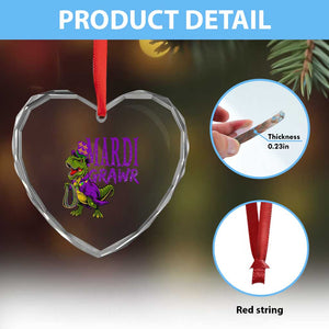 Dinosaur Mardi Gras Heart Crystal Glass Ornament Funny Meme New Orleans Party Custume Beads TS10 Print Your Wear