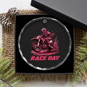 Dirt Bike Girl Crystal Glass Ornament Motocross Racing Women TS14 Print Your Wear