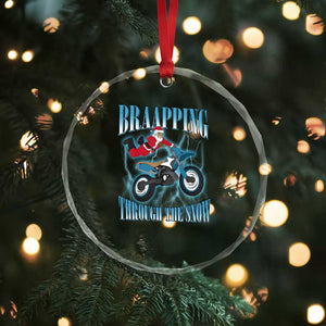 Dirt Bike Xmas Crystal Glass Ornament Brraaap Funny Motocross Biker Xmas Gift TS10 Print Your Wear