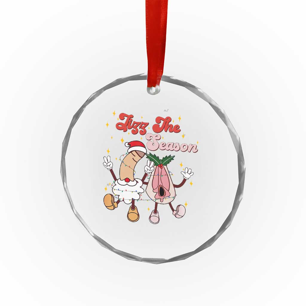 Dirty Christmas Jizz The Season Crystal Glass Ornament Funny Xmas Inappropriate Adult Humor TS11 Print Your Wear