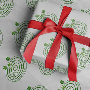 Dirty Humor Dartist St Patricks Day Gift Wrapping Paper Roll Just The Tip TS12 White Print Your Wear