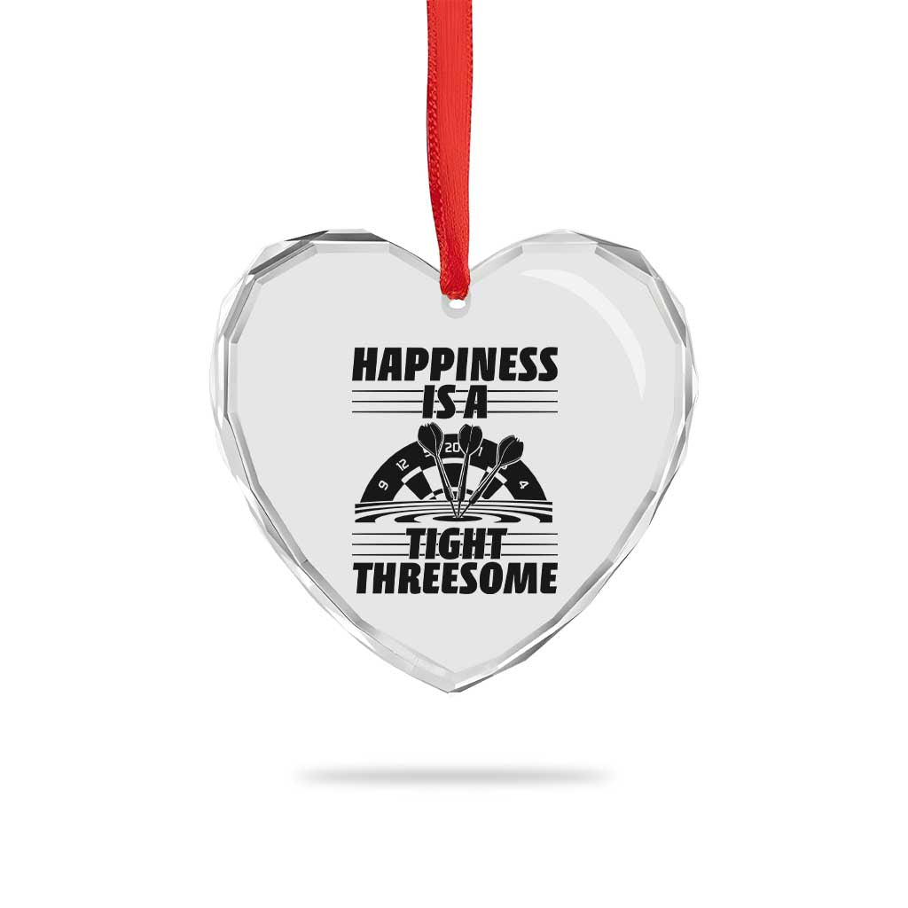 Dirty Joke Darts Gift Heart Crystal Glass Ornament Darts Happiness Is A Tight Threesome TS12 Print Your Wear