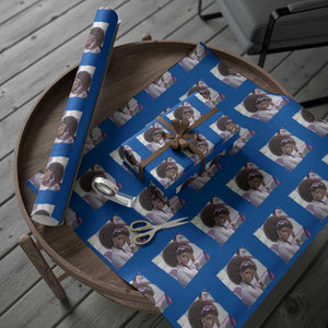 Disgusted Black Doll Meme Wrapping Paper Roll Funny Sassy Reaction Afro Girl With Attitude TS10 Blue Print Your Wear