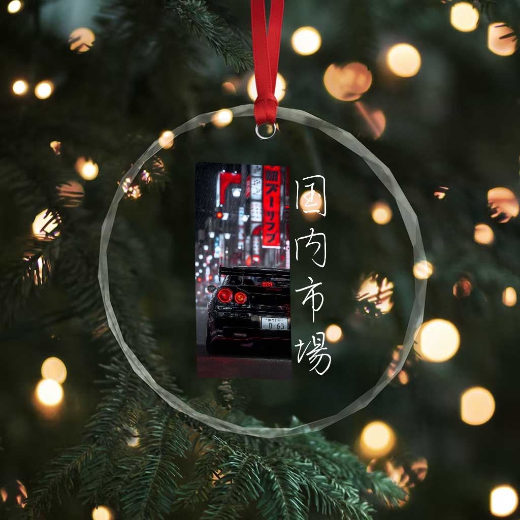 Distress JDM Drift Car Crystal Glass Ornament Distress Japanese Automotive Tuning Car TS10 Print Your Wear