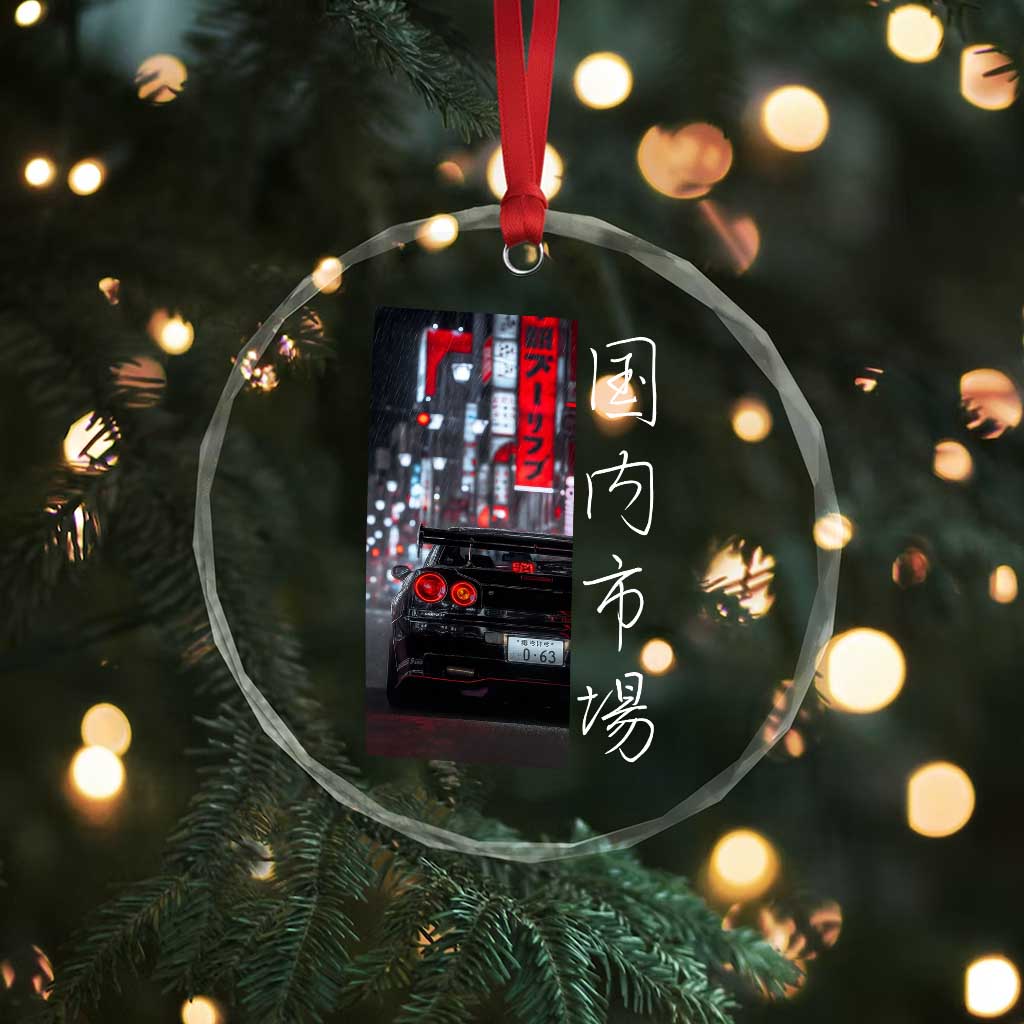 Distress JDM Drift Car Crystal Glass Ornament Distress Japanese Automotive Tuning Car TS10 Print Your Wear