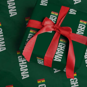 Distressed Ghana Flag Wrapping Paper Roll Vintage Ghanese Flag Africa Ghanaian Heritage